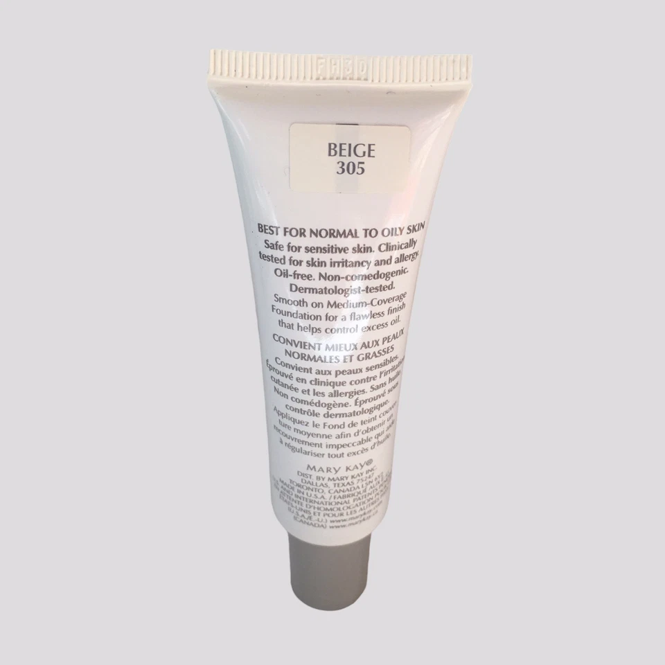 MARY KAY Medium-Coverage Foundation Beige 305 Liquid 1 fl oz. 355500 Retired NIB - Image 4 of 4