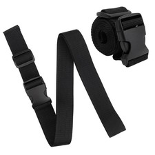 Wheelchair Safety Strap Seat Belt, 60" Length - Black Anti-Slip and...
