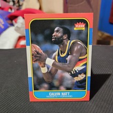 Calvin Natt 1986-87 Fleer Basketball Base Card #79
