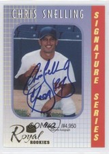 2000 Royal Rookies Signature Series Auto 962/4950 Chris Snelling #10 Auto 2f5
