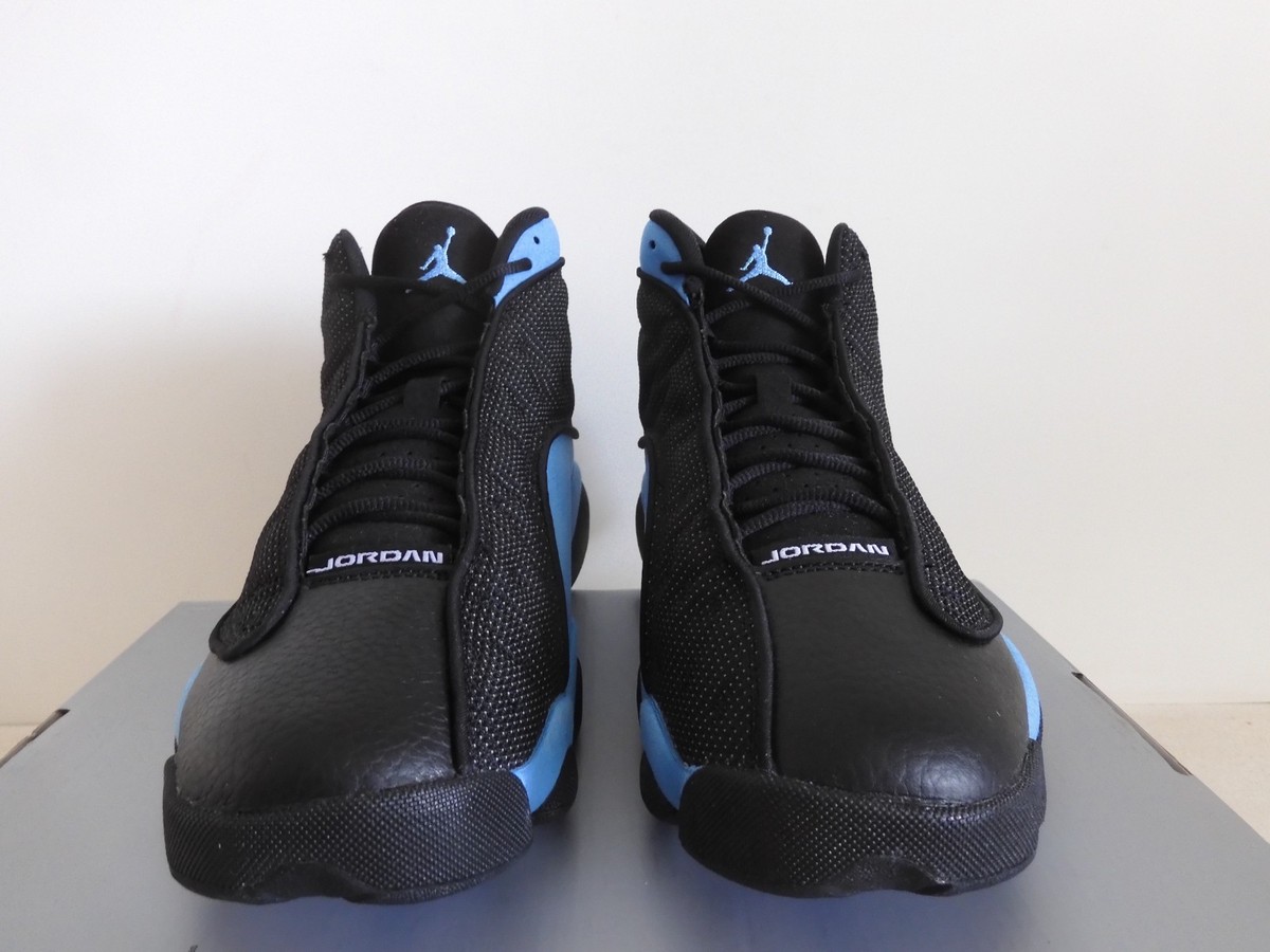 Nike Air Jordan 13 Retro Black-University Blue-White Sz 10 Rare Nike Air Jordan 13 Retro Black-University Blue-White Sz 10 Rare