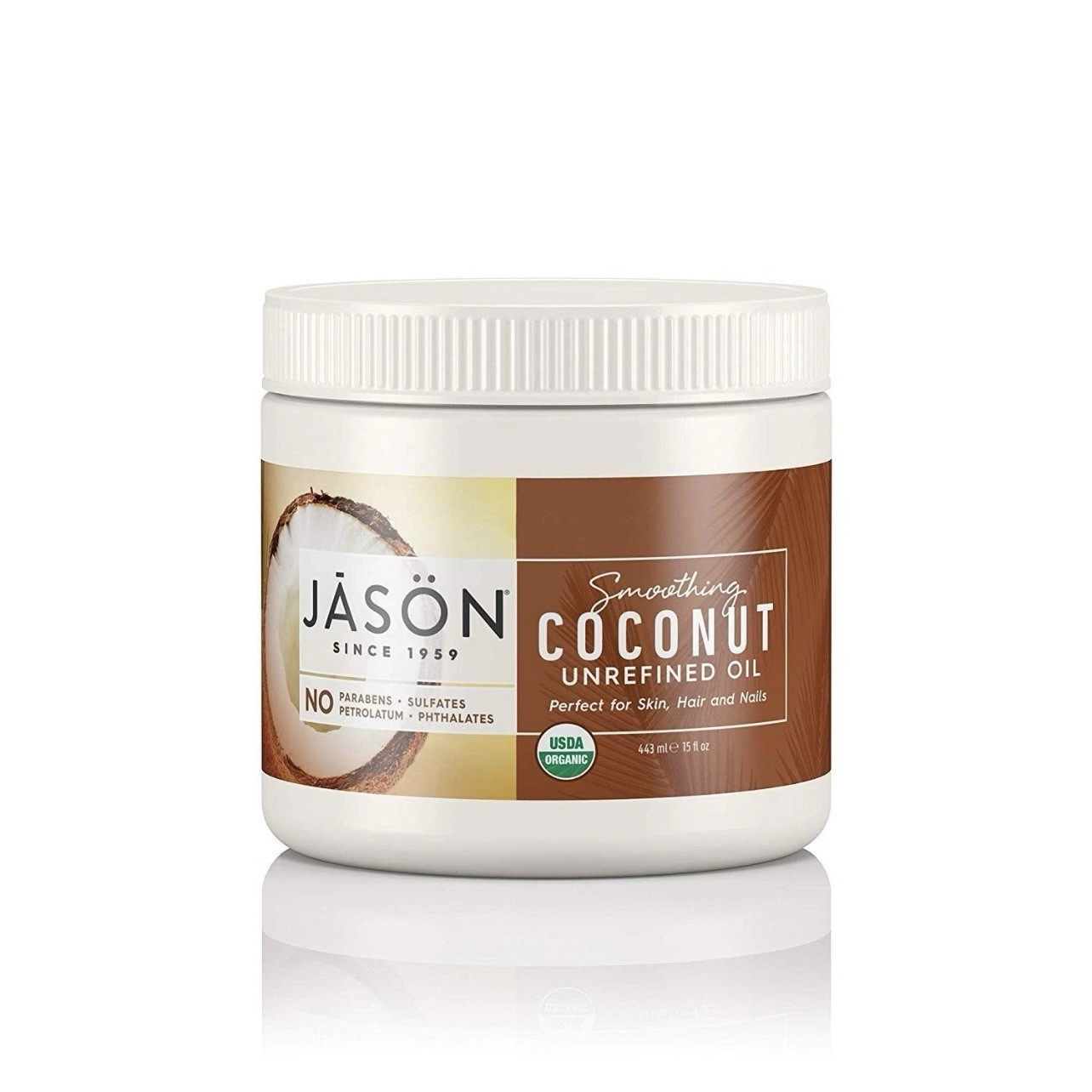 JASON Smoothing Coconut Unrefined Oil For Skin Hair And Nail