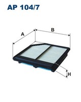 Filtron Luftfilter AP 104/7 Filtereinsatz FüR FA Civic FN BE FK Honda FR FD 8 5