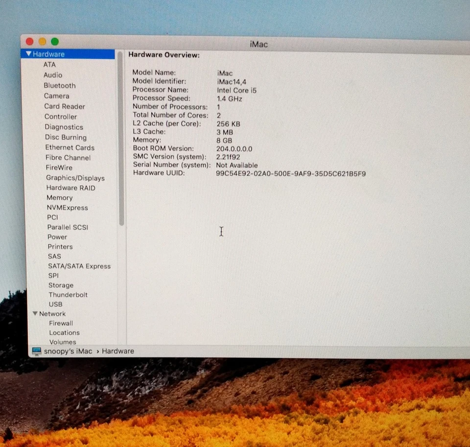 Apple iMac 21.5" Mac OS X High Sierra Keyboard Mouse Core i5 8GB RAM 500 GB HDD - Image 3 of 4