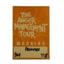 Eminem & Limp Bizkit Anger Management Tour Pass « Working ». Inutilisé