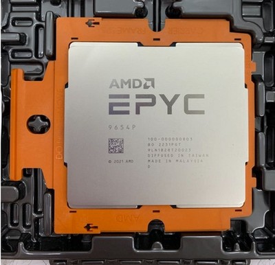 AMD Genoa EPYC 9654P 3.7GHz 96c/192t 360W CPU processor for gigabyte mz33-ar0