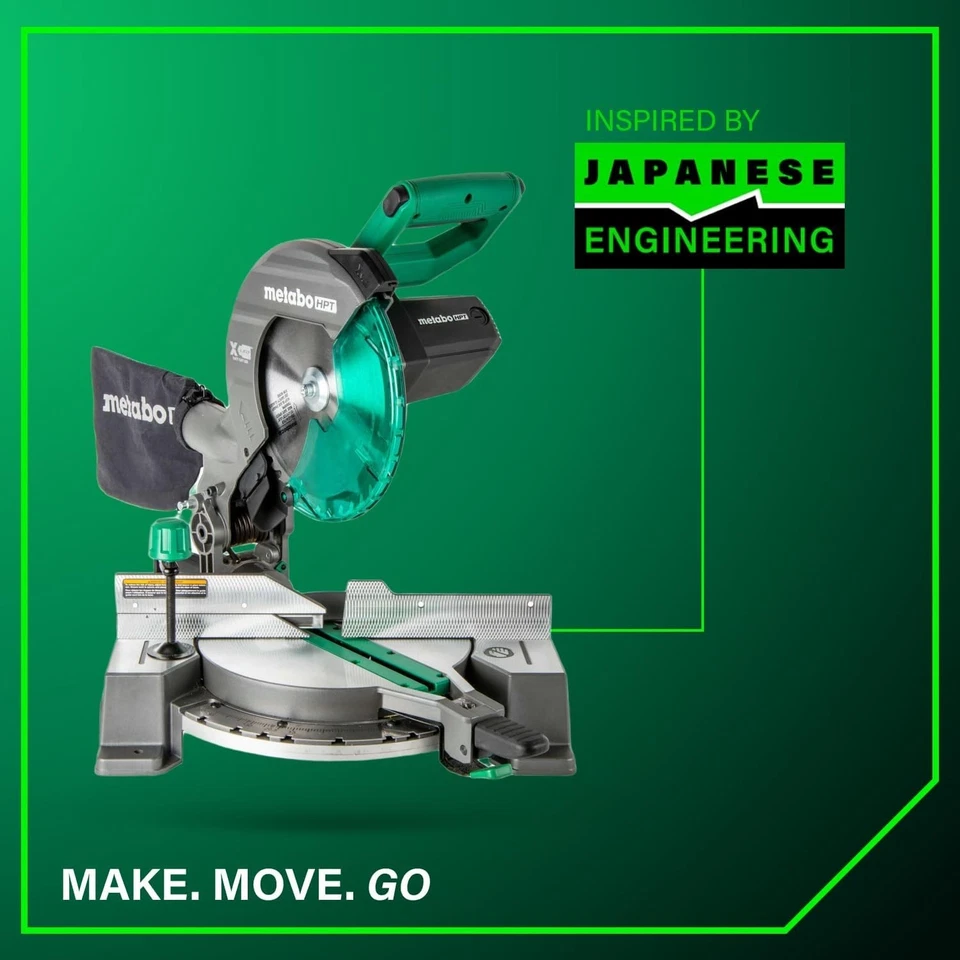 10-Inch Single Bevel Compound Miter Saw, 15-Amp Power Saw - Image 2 of 4