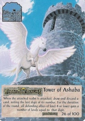Tower of Ashaba 26/100 - Forgotten Realms Spellfire CCG TSR, Inc. 1994