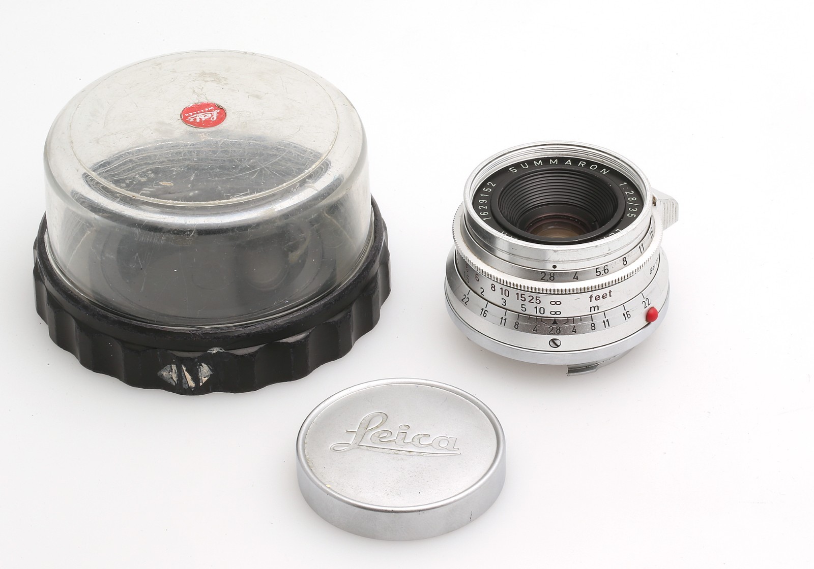 Leica Leitz Wetzlar Summaron 2,8/35 mm Nº1629152 Año 1958 para Leica M