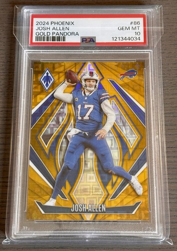 2024 Panini Phoenix - Josh Allen #86 Gold Pandora /10 - PSA 10