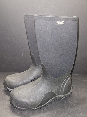 Bogs Classic High Waterproof Boots Men s US 8 Black Insulated Winter Rain