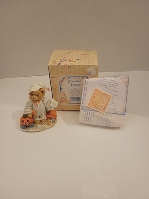 Cherished Teddies Stacie Ghost Pumpkin You Lift My Spirit Halloween 617148 Box