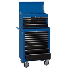 Combination Roller Cabinet and Tool Chest 15 Drawer 26in Storage Unit Heavy Duty