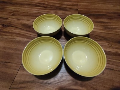 ''Soleil'' LE CREUSET Set of 4 Yellow 4.75'' Snack Salsa Bowls NWT *2nd Choice*