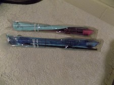 TWO Shepherd Soprano Recorder Blue Purple With Protective Cases, NEW