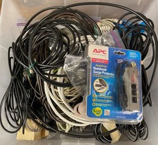 Lot of Electronics Cables, Connectors, Adaptors, Coaxial Hardware/Splitters