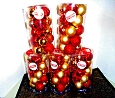 20 COUNT OF HOLIDAY STYLE CHRISTMAS SHATTER PROOF ORNAMENTS - SET OF 5