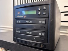 ASUS Standalone CD/DVD Duplicator Tower 1 to 2 Copier Dual Burner Fully Tested