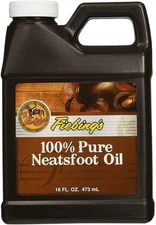 Fiebing's 100% Pure Neatsfoot Oil Natural Leather Preservative 16-Ounce