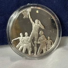 .925 Sterling Silver Round WILT CHAMBERLAIN FM 100 Greatest Events In Sports