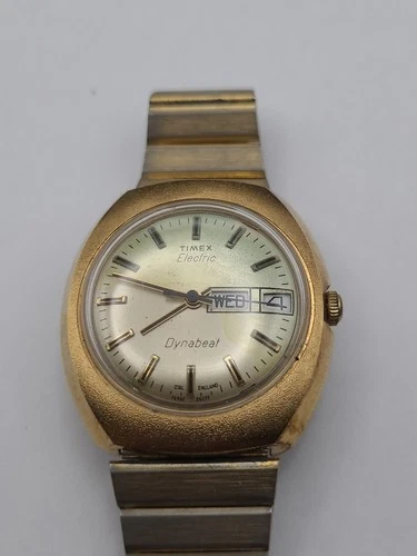 Vintage Timex Electric Dynabeat Watch FOR PARTS OR REPAIR