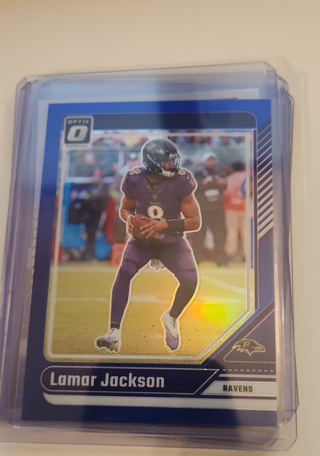 2024 Panini Donruss Optic - Lamar Jackson #13 Blue Prizm /199