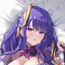 Raiden Shogun Genshin Impact Dakimakura Body Pillow Cover 160x50cm 2-Way Tricot