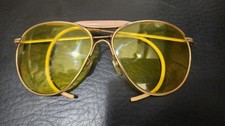 Vintage Aviators Sunglasses American Optical G 1-2 G7 Yellow Tint