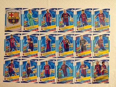 Match Attax 16/17 Team Set FC Barcelona Alle 18 Karten Full Komplett 2016/2017