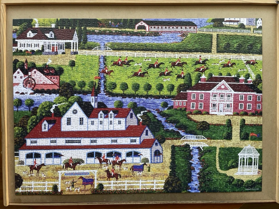 Puzzle de 1000 piezas CHASING THE HOUNDS COLECCIÓN CIUDAD NATAL. Excelente estado.   Foto 2 de 2