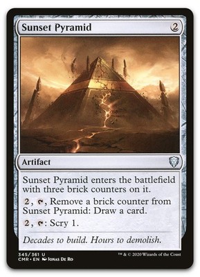 Sunset Pyramid #345 (NM) Commander Legends CMR Magic MTG