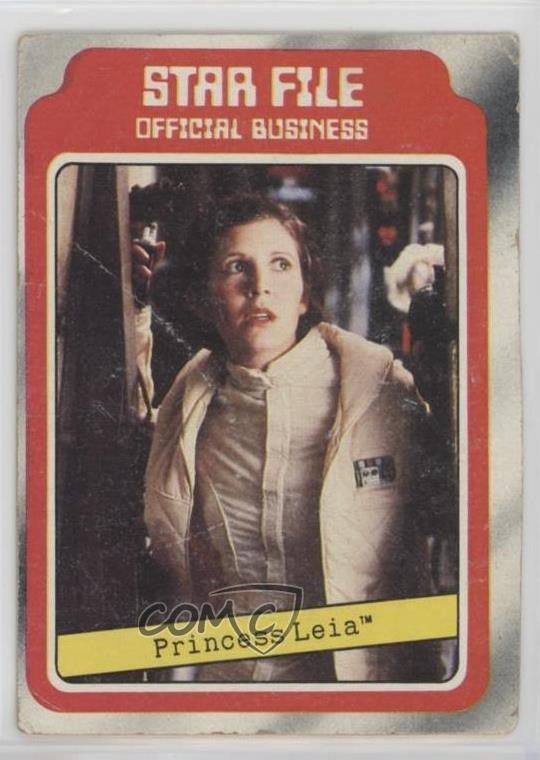 1980 Topps Star Wars: The Empire Strikes Back File Princess Leia Organa #3 1u6