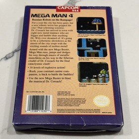 Mega Man 4 (Nintendo NES, 1992 Capcom) Authentic Complete CIB Manual TESTED