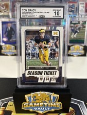 2021 Tom Brady Panini Contenders Season Ticket DP #08 Michigan CCG GEM MINT 10