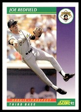 1992 Score Joe Redfield Rookie Pittsburgh Pirates #412