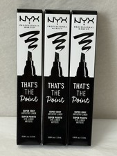 New NYX That's The Point Liquid Eyeliner Super Edgy BLACK  3-PACK (NX1)