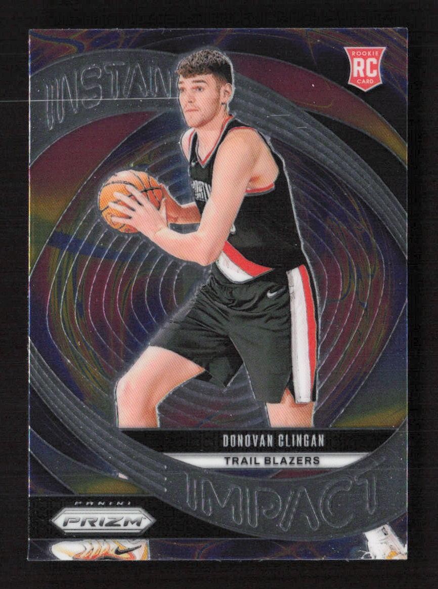 Donovan Clingan 2024-25 Panini Prizm #15 Instant Impact Portland Trail Blazers