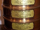 VINTAGE US STANDARD SIEVE SERIES - SET OF 10 w/LID AND BOTTOM PAN - NR — photo 4