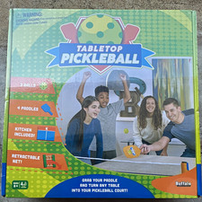 Buffalo Games Puzzles Tabletop Pickleball Game Retractable Net Kitchen 8 2P