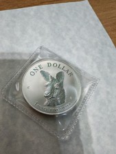 1995 1oz 1 Dollar Australian Kangaroo One Ounce Silver frosted coin