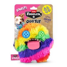 Squeaky Plush Dog Toy Multi-Color 8 inches
