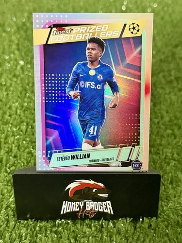 2025-26 Topps Finest UEFA Estevao Willian Prized Footballers Refractor Rookie RC