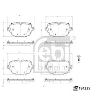 Satz Bremsbeläge Bremsklötze hinten für Audi Q7 4MB Q8 4MN | 24175134