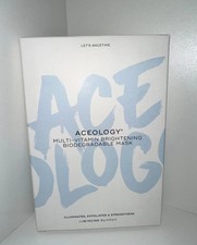 Aceology Multi Vitamin Brightening Biodegradable Mask 4 Pack Face