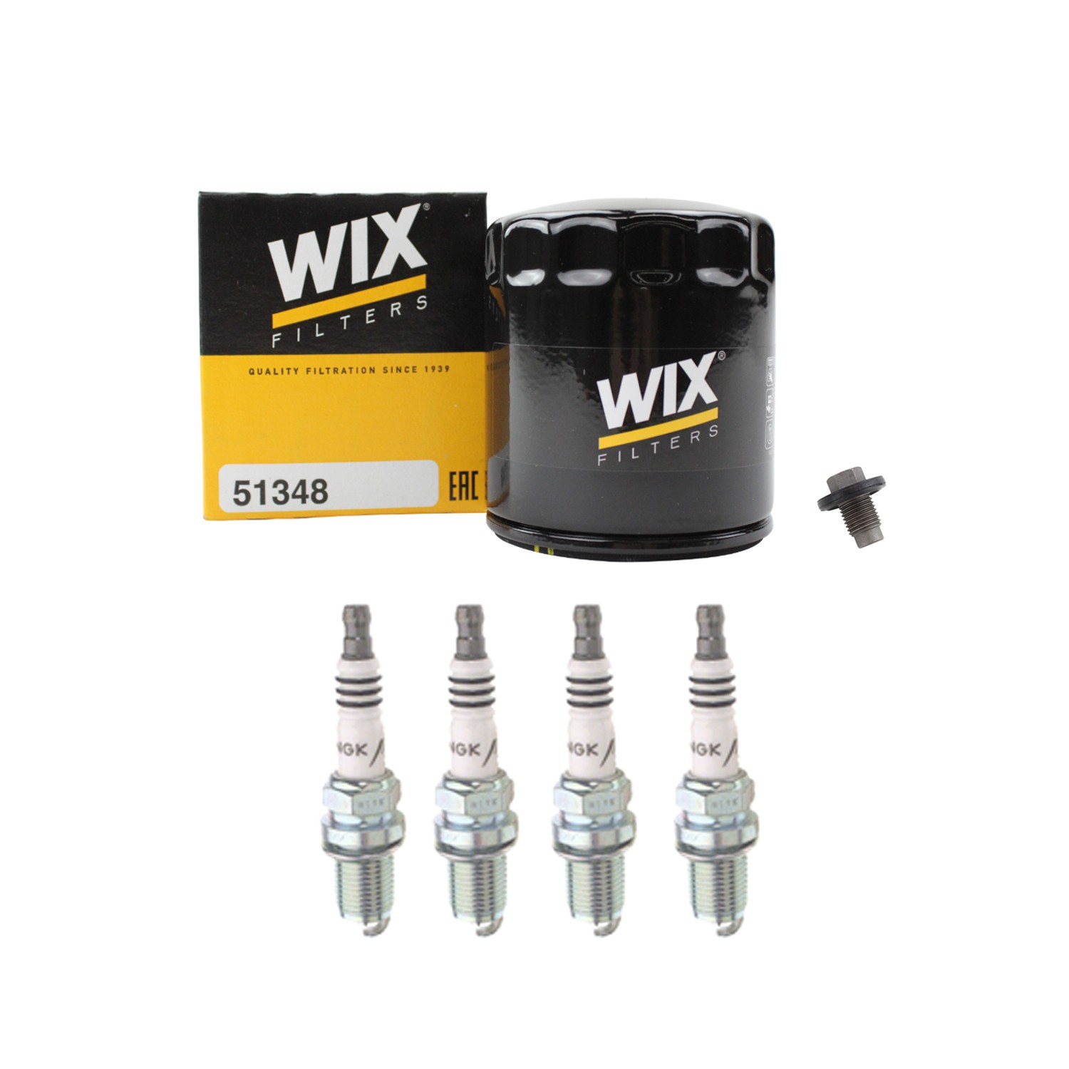Wix Engine Oil Filter  NGK 4 Iridium IX Spark Plugs kit for Neon Stratus 2L L4
