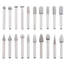 20Pcs Diamond Grinding Bits 6mm Shank for Jewelry Stone Glass Metal Tile