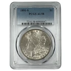 1891 S Morgan Silver Dollar PCGS AU58 NA210