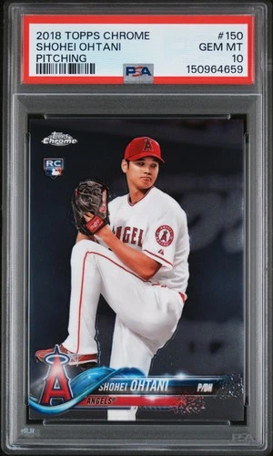 150964659 Shohei Ohtani 2018 Topps Chrome #150 Rookie RC PSA 10
