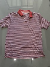 Brooks Brothers Golf Polo Wicking Athletic Striped Performance Men s Large