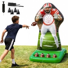 Inflatable Football Toss Target Game, Footballs Toys for Kids